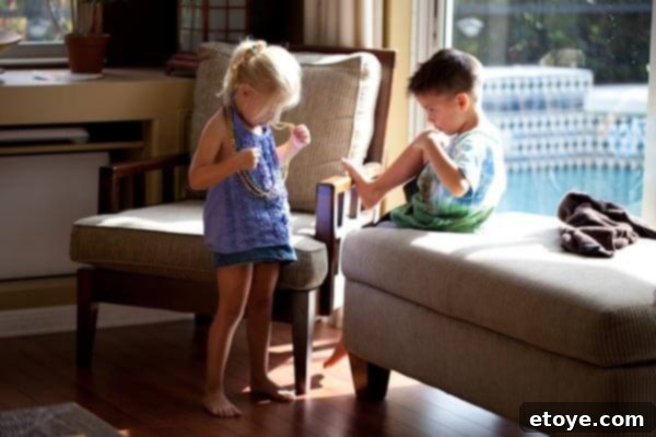The girl human rewards the boy with two garlands, signifying a positive response to his efforts and a step forward in their interaction.