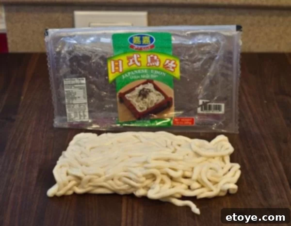 Fresh Udon Noodles for a Hearty Soup Chewy Fresh Udon Noodles