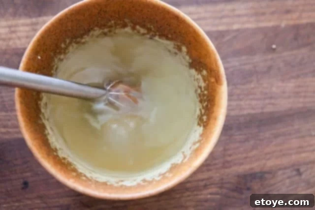 - miso whisk with hot water