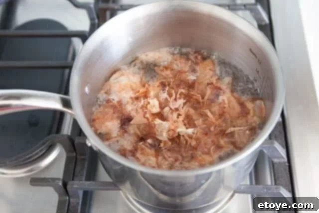boiling katsuobushi