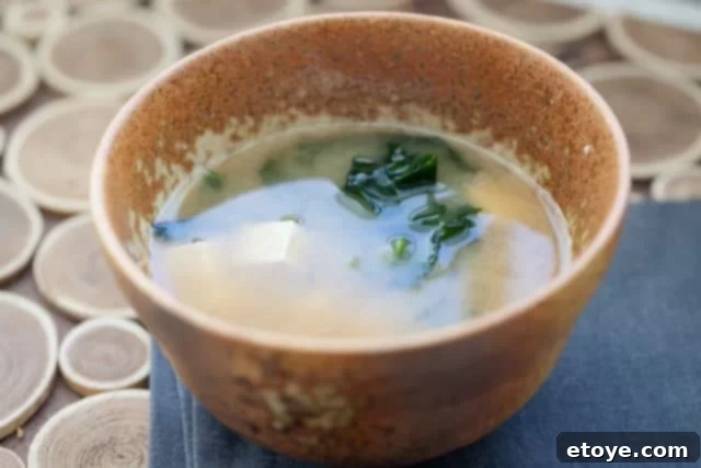 one of the miso soup recipes in a bowl