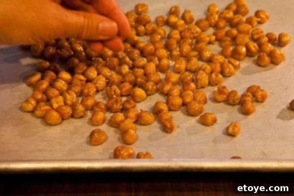 Add Salt Crispy Roasted Chickpeas Recipe Season Crispy Roasted Chickpeas with Salt