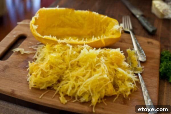One squash makes a lot - buttered Spaghetti Squash Recipe One squash makes a lot - buttered Spaghetti Squash Recipe