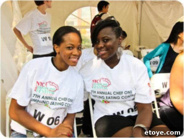 Another dynamic shot of enthusiastic female contestants, showcasing their readiness for the high-stakes competition