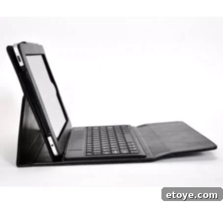 Win a tyPad Keyboard for Your iPad 3 tyPad Bluetooth Keyboard for iPad, showcasing its design and portability alongside an iPad.