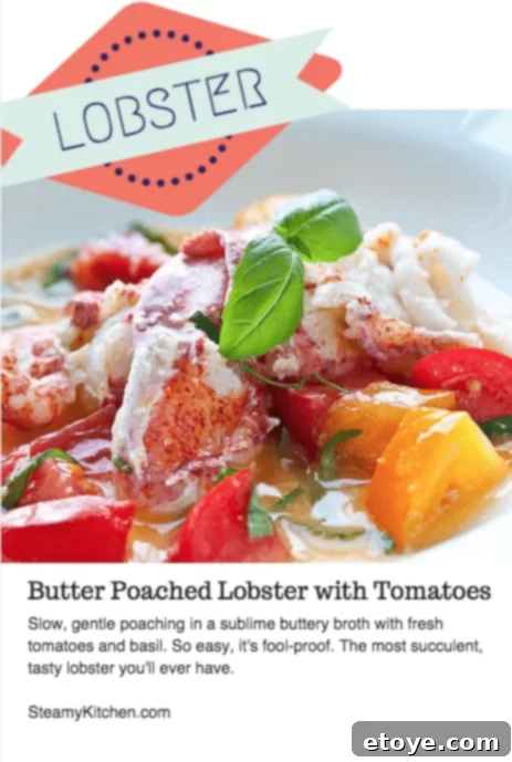 Butter-poached-lobster-recipe - Exquisite Butter Poached Lobster with Fresh Tomatoes