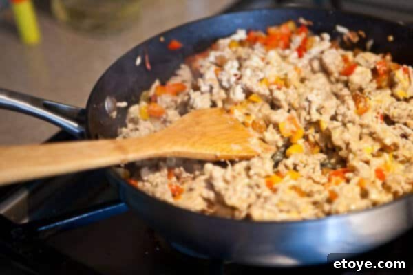 Finished stuffing mixture