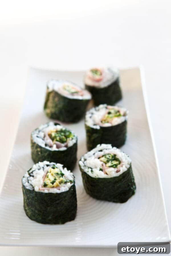 Sam-I-Am's Sushi Surprise 2 Delicious Green Eggs and Ham Sushi Recipe, inspired by Dr. Seuss