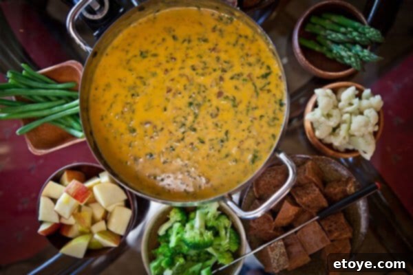 Hearty Spinach Mushroom Bacon Fondue 2 Cozy autumn day with a warm drink