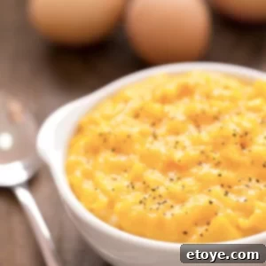 Speedy Microwave Scramble 6 egg scrambled in a ramekin.