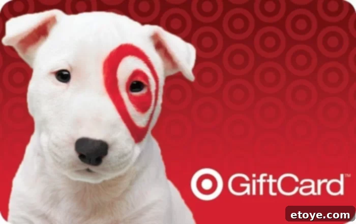 A close-up of several red Target gift cards neatly stacked, with a subtle background blur