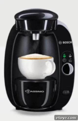 Tassimo T20 Brewbot - Front view of the brewing system