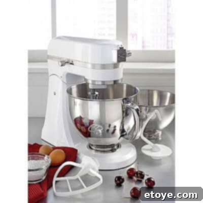 Kenmore Elite 5-Quart Stand Mixer: A premium kitchen appliance for all your baking needs, showcasing its sleek design and robust build