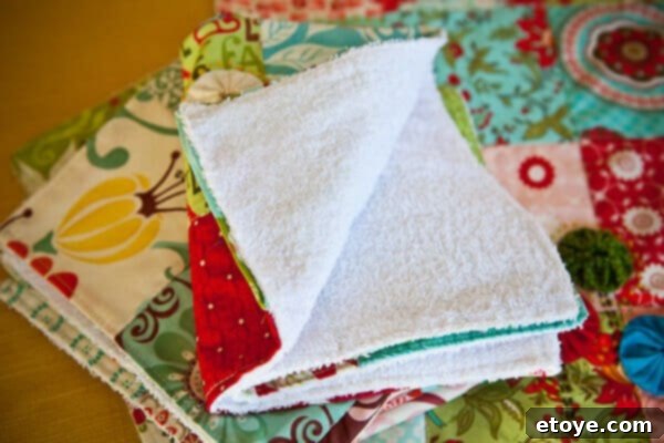 Whip Up Your Own Kitchen Hand Towels 7 Close-up of Finished Handmade Kitchen Towel