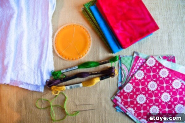 Whip Up Your Own Kitchen Hand Towels 9 Arranging Quilt Squares for Kitchen Towel