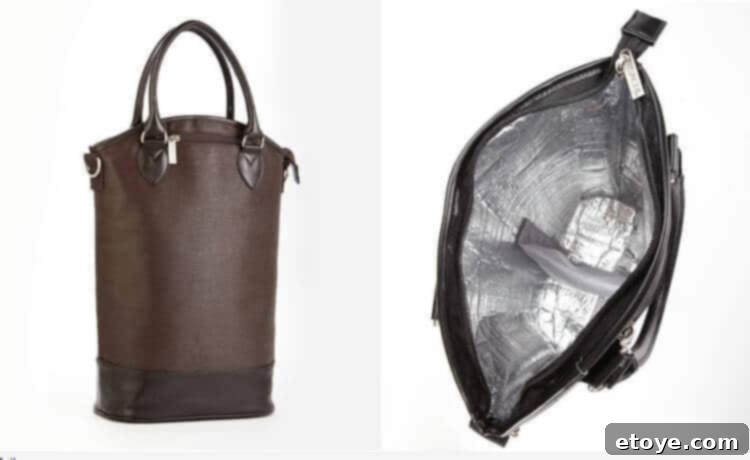 Collection of Sachi Insulated Wine Totes in different colors