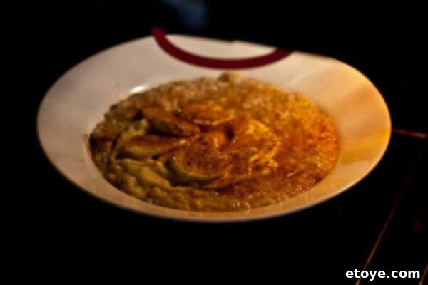 Caramelized Custard Oatmeal 7 Crème Brûlée Oatmeal in Serving Bowls
