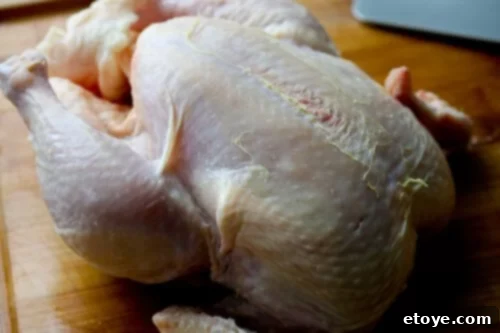 Pho Ga Vietnamese Chicken Noodle Comfort 3 Cleaning chicken with kosher salt