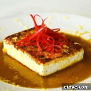 Plated Crispy Tofu with Citrus Soy