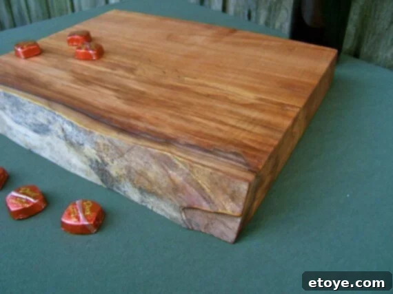 Heirloom Natural Wood Cutting Boards 3 Extra Thick Natural Edge Wooden Cutting Board