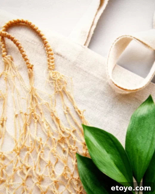 Reusable grocery bags and produce bags for sustainable shopping