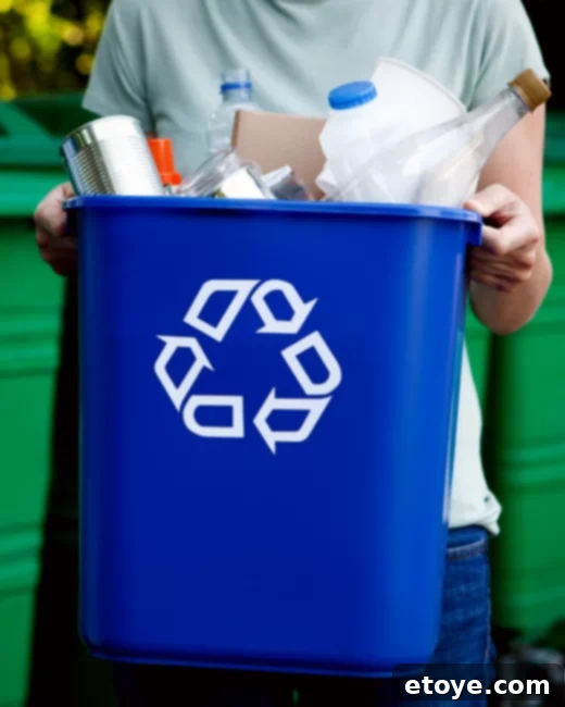 Proper recycling practices and understanding recycling labels for a sustainable home