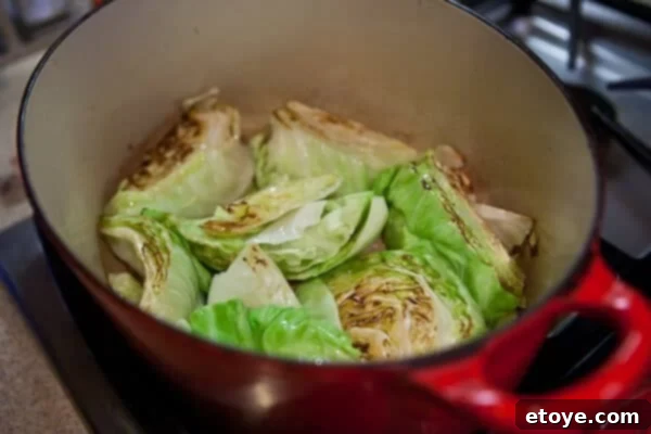 The Ultimate Guinness Corned Beef and Cabbage 16 cooking cabbage