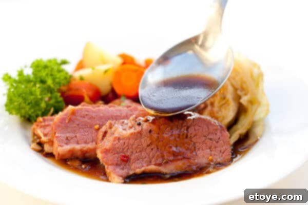 The Ultimate Guinness Corned Beef and Cabbage 20 guinness corned beef with sauce