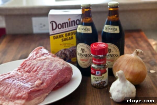 The Ultimate Guinness Corned Beef and Cabbage 4 ingredients for guinness corned beef