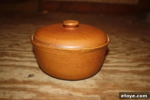 Lidded Stoneware Casserole Serving Dish by Deep Woods Pottery