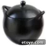 La Chamba black clay soup pot