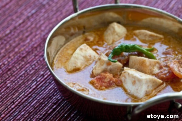 Coastal Indian Fish Curry 15 A bowl of Indian Fish Coconut Curry with basmati rice