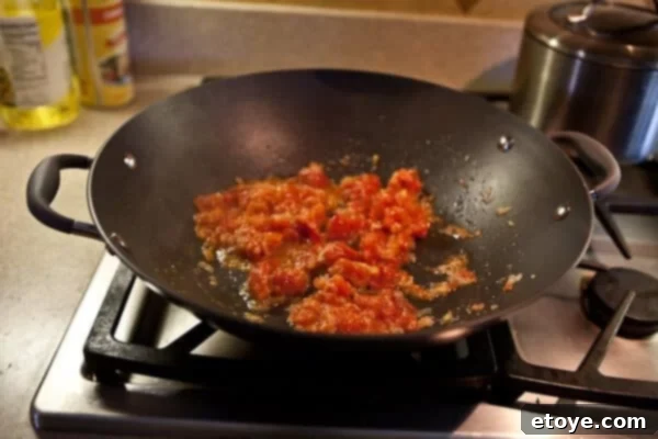 Coastal Indian Fish Curry 10 Tomato and aromatic mixture cooked down to a paste