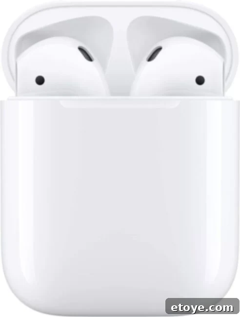 Win Apple AirPods 3 Person comfortably wearing Apple AirPods, showcasing their ergonomic design.