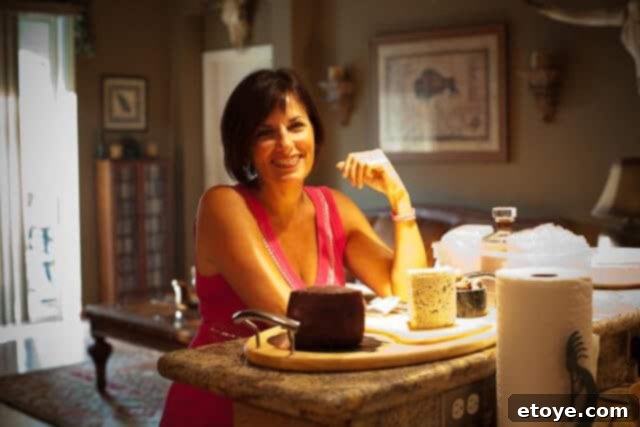 Flank Steak & Chèvre Toasts 4 A group of friends smiling and socializing around a table laden with appetizers at a Spanish tapas party.