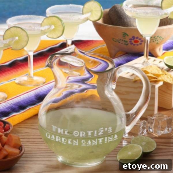Personalized Margarita Set Personalized Margarita Pitcher and Glasses Set