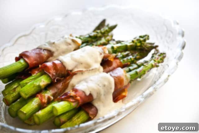 Three key ingredients: asparagus, prosciutto, Philadelphia Cooking Creme