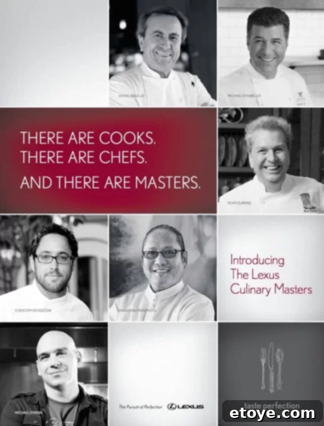 Lexus Culinary Masters Lexus Culinary Masters: A Group of Elite Chefs, blending automotive luxury with culinary artistry