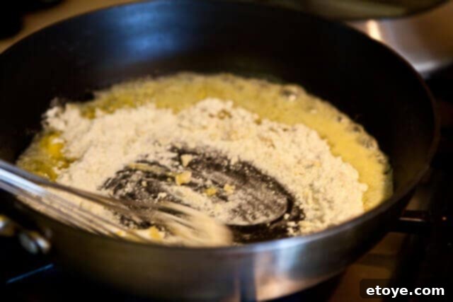 Asparagus Gratin recipe - make butter flour roux Asparagus Gratin recipe - make butter flour roux