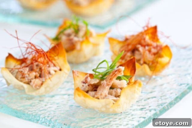 Crispy Baked Crab Rangoon 2 Baked Crab Rangoon in a muffin pan