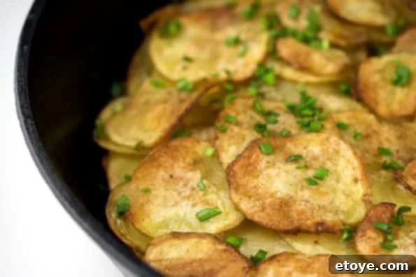 Potatoes Anna with Cinnamon and Coriander - A crispy and healthy potato side dish.