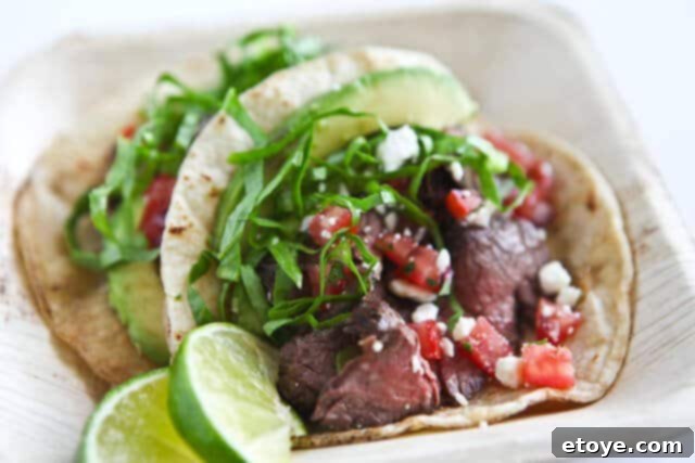 Meaty Skirt Steak Tacos Recipe - Weeknight Delight Meaty Skirt Steak Tacos Recipe - Quick Dinner