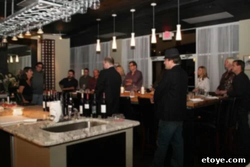 Carrie Oliver engaging participants at the steak tasting