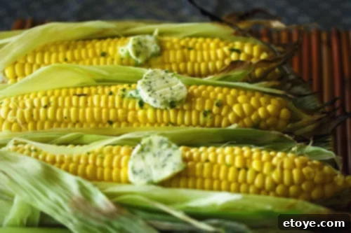 Grilled Corn with Lime Cilantro Wasabi Butter