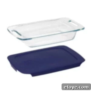 Pyrex 2-qt baking dish Pyrex Easy Grab 2-qt Oblong Baking Dish with Blue Plastic Cover