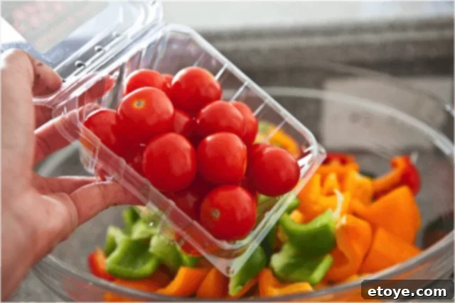 Vegetables for kabob marinade