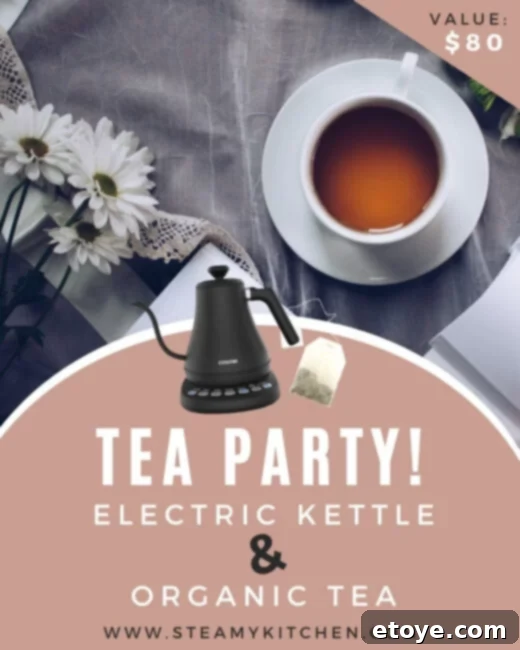 Perfect Brew Organic Tea Kettle Set 3 Stylish black electric gooseneck kettle resting on a modern kitchen counter, ready for brewing