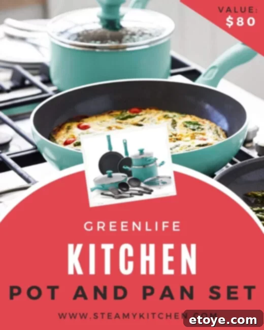 Upgrade Your Kitchen Cookware Giveaway 3 GreenLife Soft Grip Diamond Nonstick Cookware Set in Turquoise