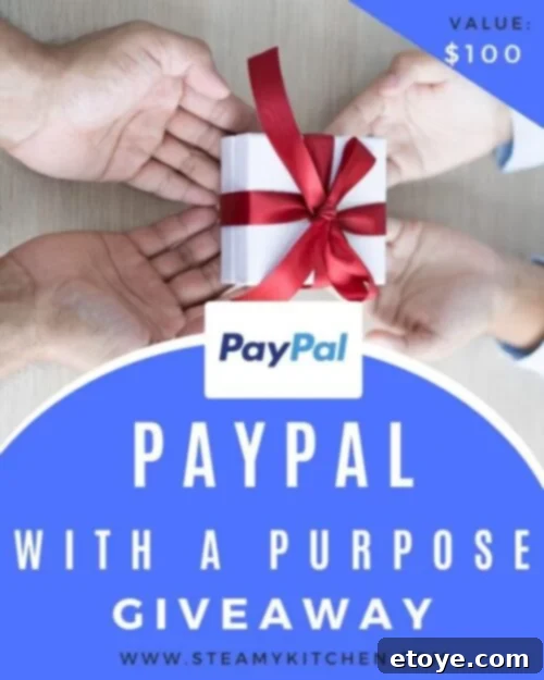 Win $100 PayPal cash giveaway and support charity