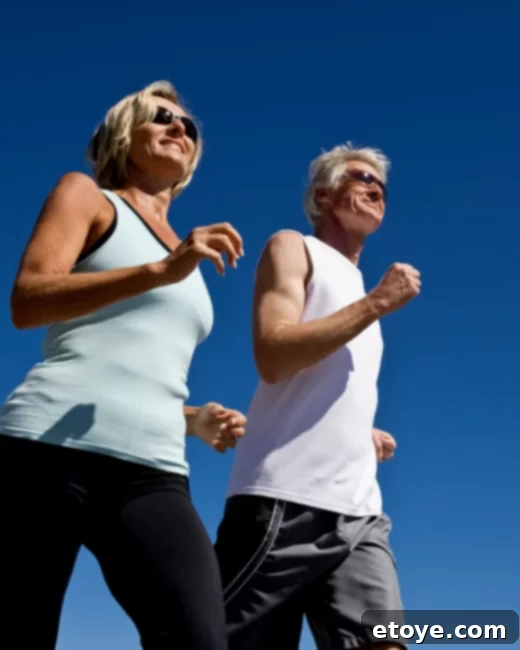 Person using Charity Miles app while walking